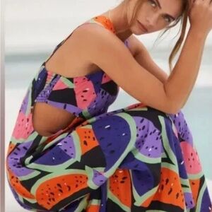 Anthropologie bandeau Piper cut out dress